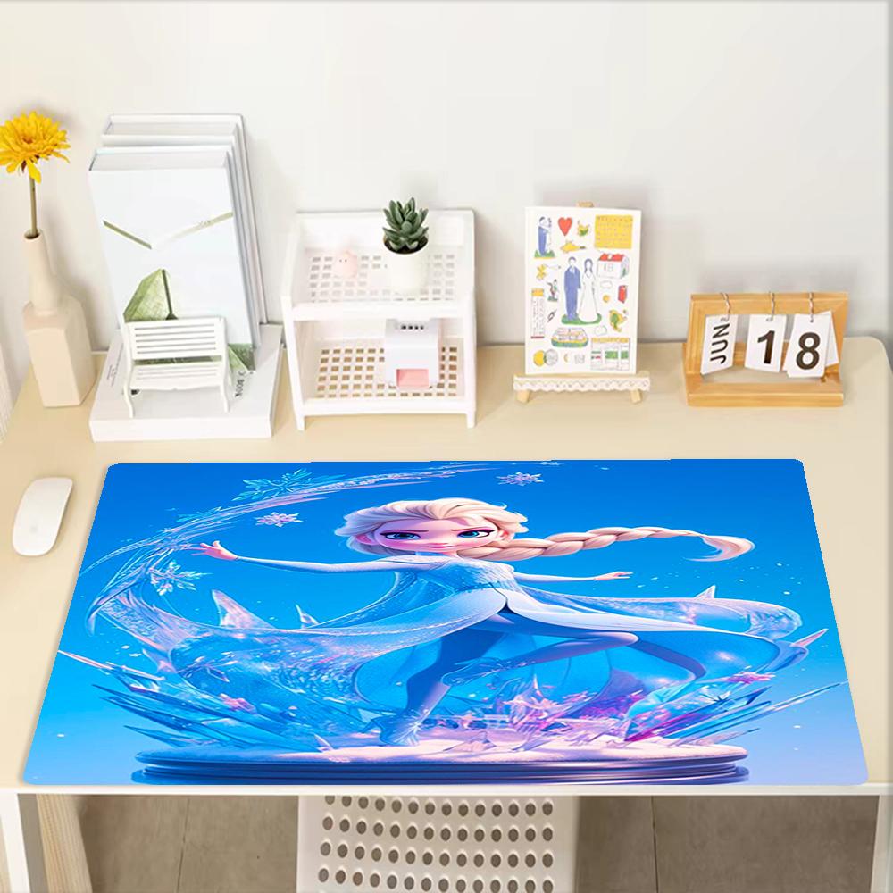 Elsa Theme Mouse Pad, Non Slip Rubber Base, Multifunctional Office & Home Decor, Perfect for Workspace Personalization.