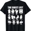 Halloween Funny Shirt Boo Sheet Halloween the Sheet List T-Shirt
