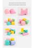 Macaron-Colored Wooden Building Blocks for Children's Early Cognitive Education