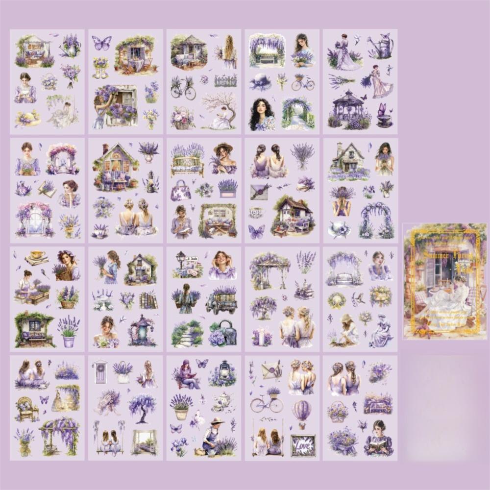 

20 шт./упак. Вырезанные тематические наклейки для блокнота, скрапбукинга, DIY-дневника, альбома Style B