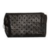 Love Heart Mesh Makeup Bag - Large Portable Cosmetic Travel Organizer