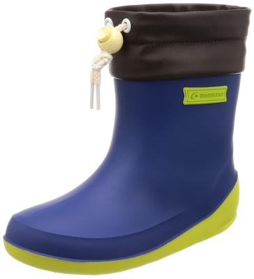 Rain Made In RB 2E [Moonstar] Boots, Japan, Non-Slip Sole, 13-19cm, Boys, Girls, Kids, B02, Blue, 18.0 Cm,