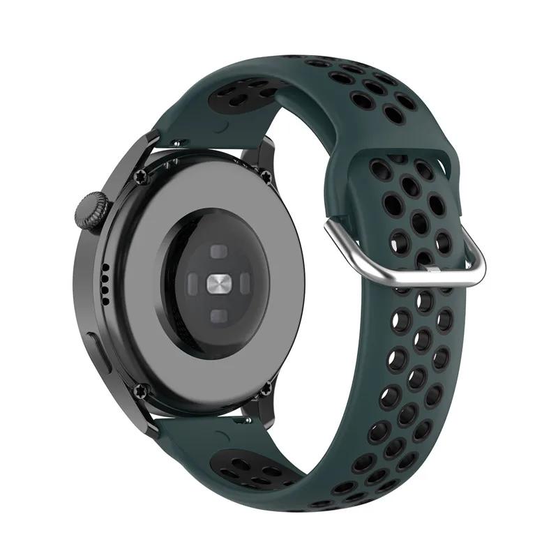For 20mm 22mm Silicone Strap for Samsung Galaxy Watch Active 2 3 Gear S2 Wristband/Xiaomi Amazfit Bip Huawei Sports Strap