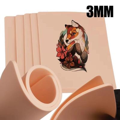 3MM Thick Fake Skin Double Sides Training Tattoo Skin Tattoo Practice Skin  For Permanent Makeup
