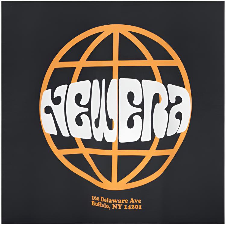 New Era Letter Logo Printed Short Sleeve T-Shirt Unisex T-Shirts Black 13546425