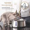 SUS304 Stainless Steel 4L Automatic Pet Water Dispenser with Visible Window