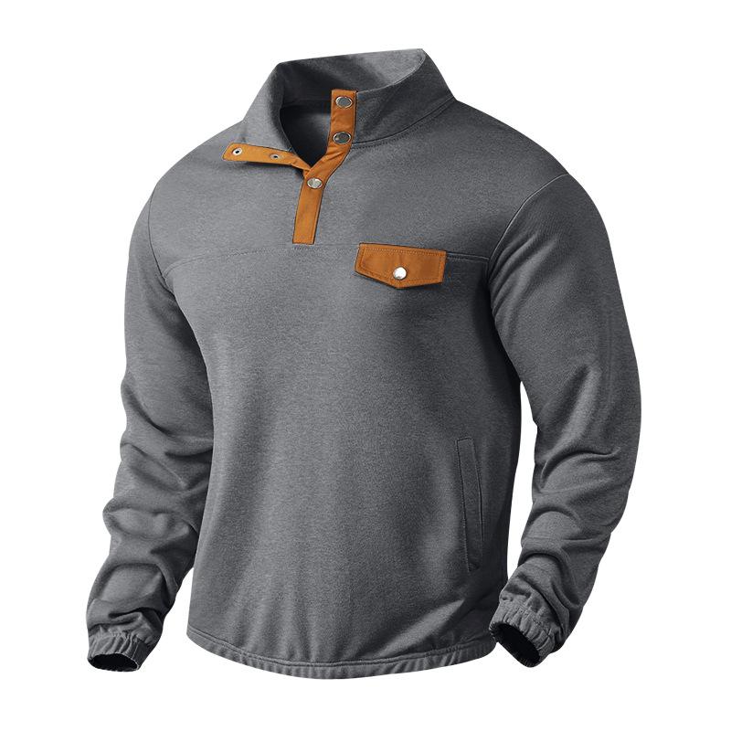 

2026 Autumn and Winter New Loose Large Size Fashionable Stand Collar Casual and Versatile Sweater XXXL сірий