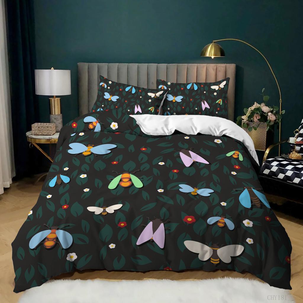 New Cartoon Small Fresh Printing Three-Piece Unicorn Kit Quilt Cover Bedding