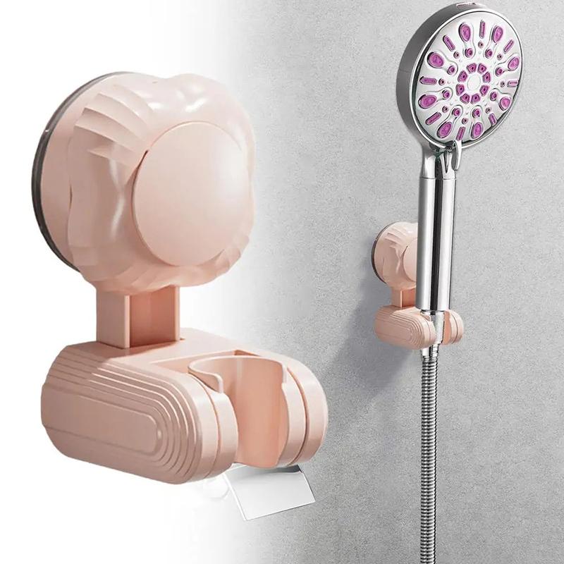 Shower Head Holder Wall Mount Vacuum Suction Bathroom Shower Head Holder Movable Adjustable Shower Grip Mount No Punching