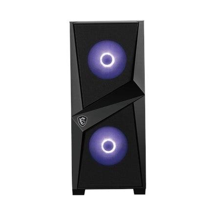 Msi Mag Forge 100M Pc Case, Mid-Tower, Usb 3.2, Black Msi | Mag Forge 100M | Black | Atx | Power Supply Included No