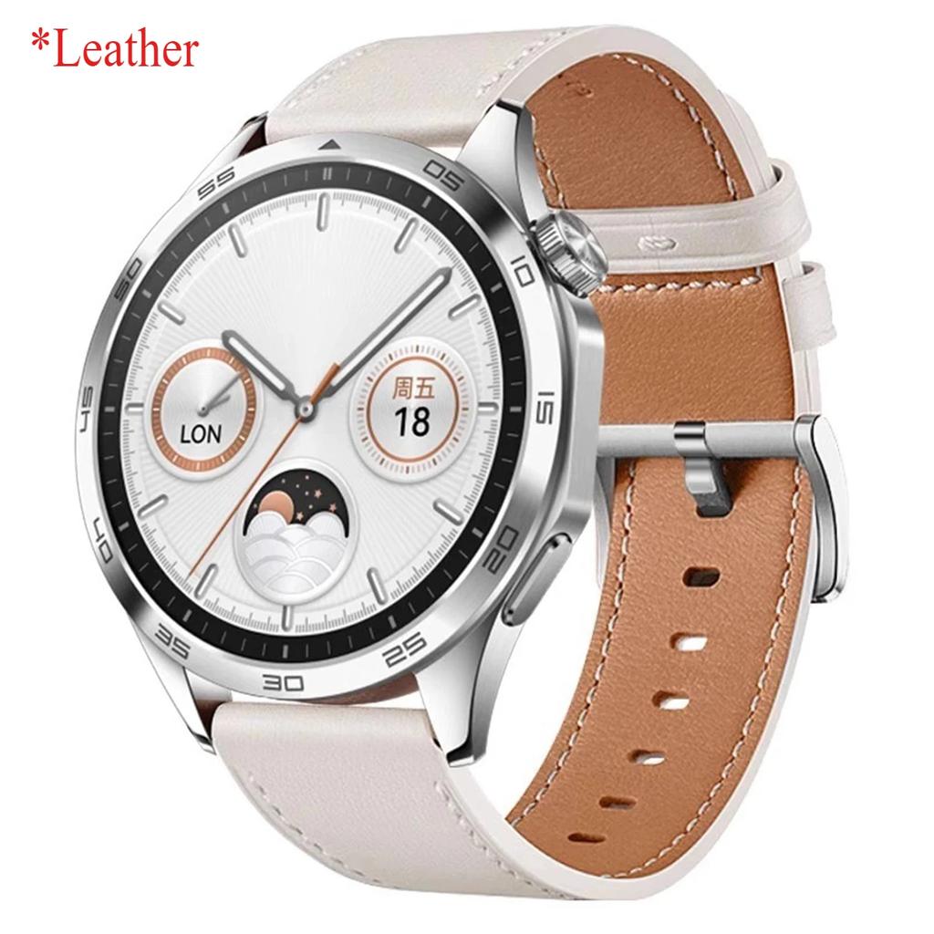 22mm 20mm Premium Leather Strap For HUAWEI WATCH GT 5 46mm 5Pro GT 3 GT2 Pro 46mm Band Watchbands Replacement Wristband