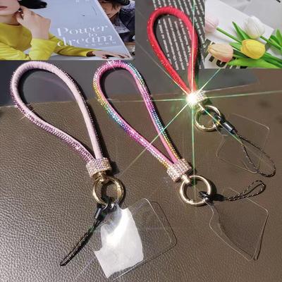 Gorgeous Flash Diamond Mobile Phone Universal Lanyard Wrist Strap Colorful Hand Rope Mobile Phone Anti-Loss Safety Short Rope