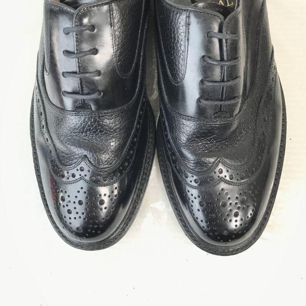 Regal Imperial Grade/Goodyear Welt Leather Wingtip Shoes/25.0EE/Black/Closed Lacing Business Dress Shoes(USED)