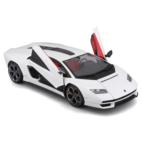 Bburago 1/24 Scale Lamborghini Countach LPI 800-4 White / Diecast Model Car, Finished Product, 18-21102 WT
