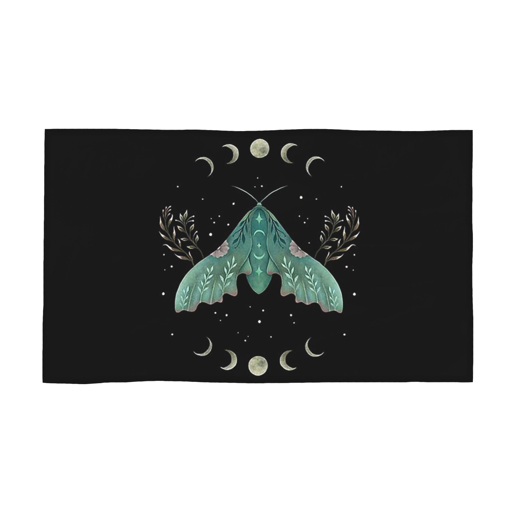 

Luna and Moth Soft Face Towel Quick Dry Pool Bath Cotton Towels Absorbent W30*H60(CM)