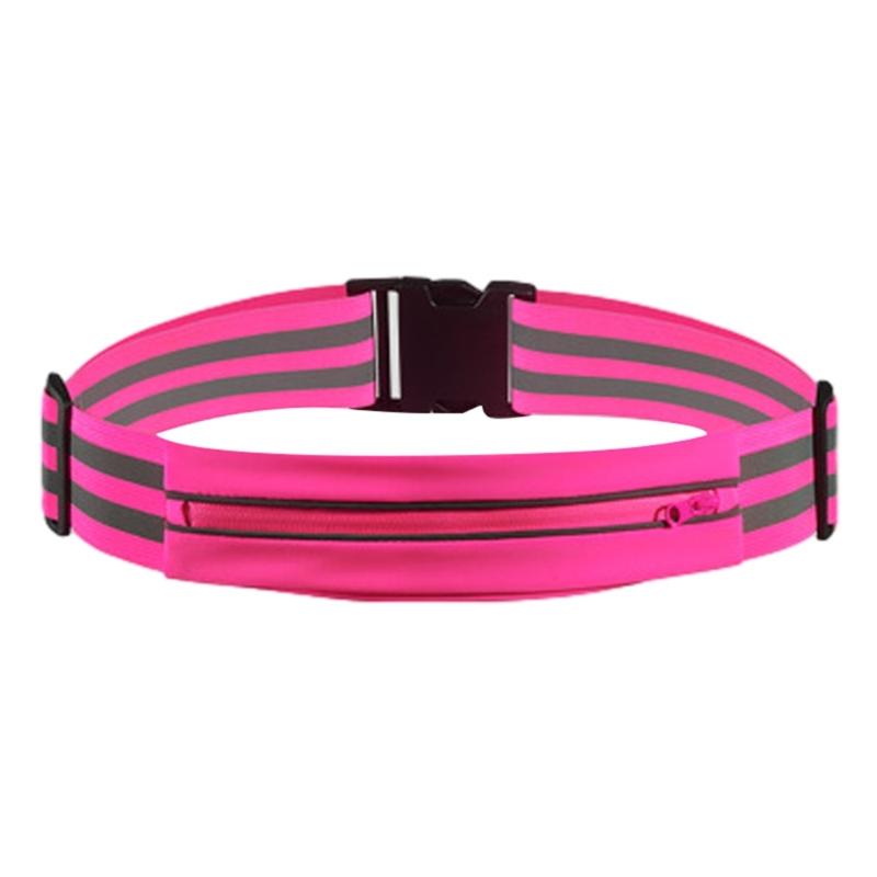 Reflective Glow Belt Be Seen and Protected During Nighttime Workouts! Reflective Waist Belt Storage Pocket Armbands