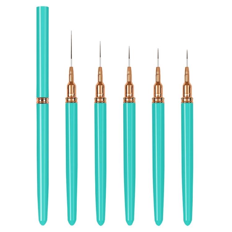 5Pcs Nail Art Brushes,Super Fine Thin Liner Nail Brush Set for Nail Gel Polish Painting Designs Gifts for Women Girls