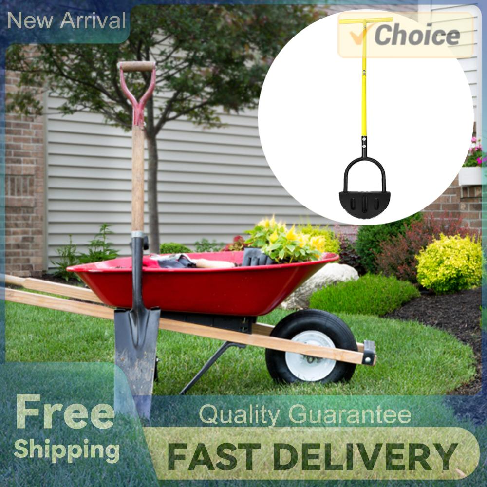 

Лопата для обрізання Half Moon Edger Ручний інструмент для обрізання садового газону із зубцями пилки з T-подібною рукояткою Ручний інструмент для підстригання газону Інструменти для косіння газону, прополки China Mainland