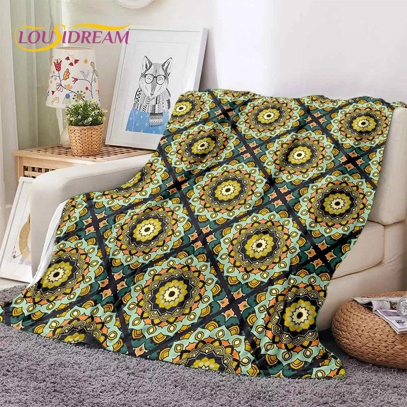 3D Lastest Nordic Turkish Bohemia Celt Soft Flannel Blankets,Throw Blanket Comfortable Blanket for Picnic Beds Sofa Home Bedroom