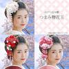 Used [New] Hair ornament Furisode coming-of-age ceremony kk-081 White Tsumami-zaiku Flower Formal 1