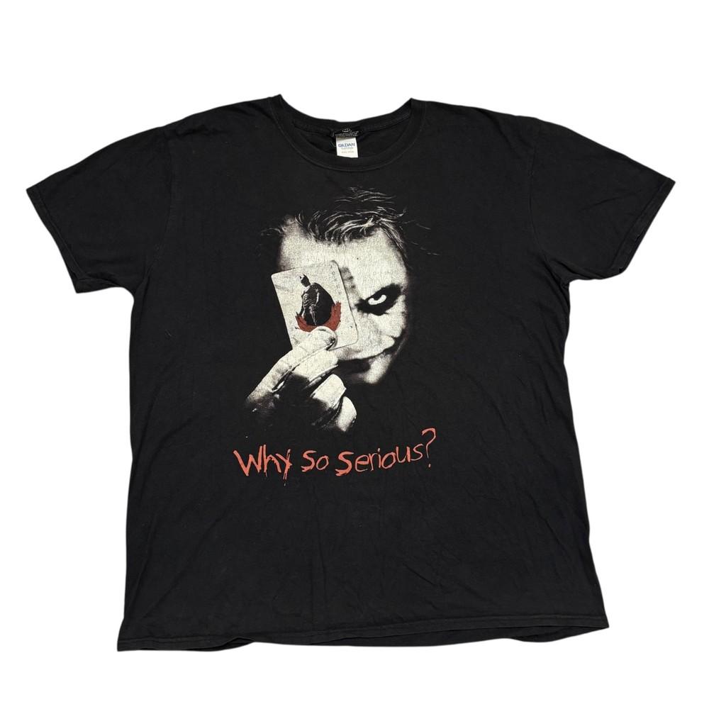Joker T Shirt XL Black The Dark Knight Batman Movie Promo Graphic Tee DC Comics Unisex T-Shirt XXXL