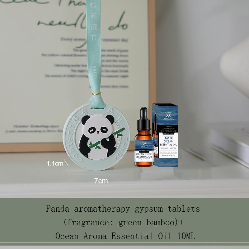 1Pc Car Hanging Perfume Aromatherapy Gypsum Home Air Freshener Rearview Mirror Pendant Car Accessories Interior Decoration Woman