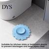 Bathroom Sink Strainer Sunflower Silicone Floor Drain Mat, Bionic Petal Design Anti-Clog Hair Filter, Odor-Proof Drainage Protector for Kitchen