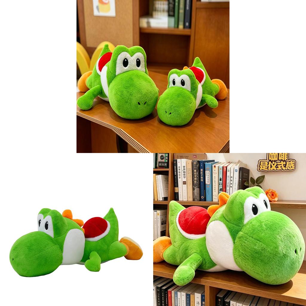 Plyšová hračka Yoshi Kreslený polštář Dětský měkký dinosaurus Dárek pro děti