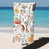 1 pièce Serviette Mignon Chat motif fleurs pour la famille ou les amis Cadeaux Serviette de Plage à Séchage Rapide Pour Yoga Tourisme Plage GYM Camping Natation