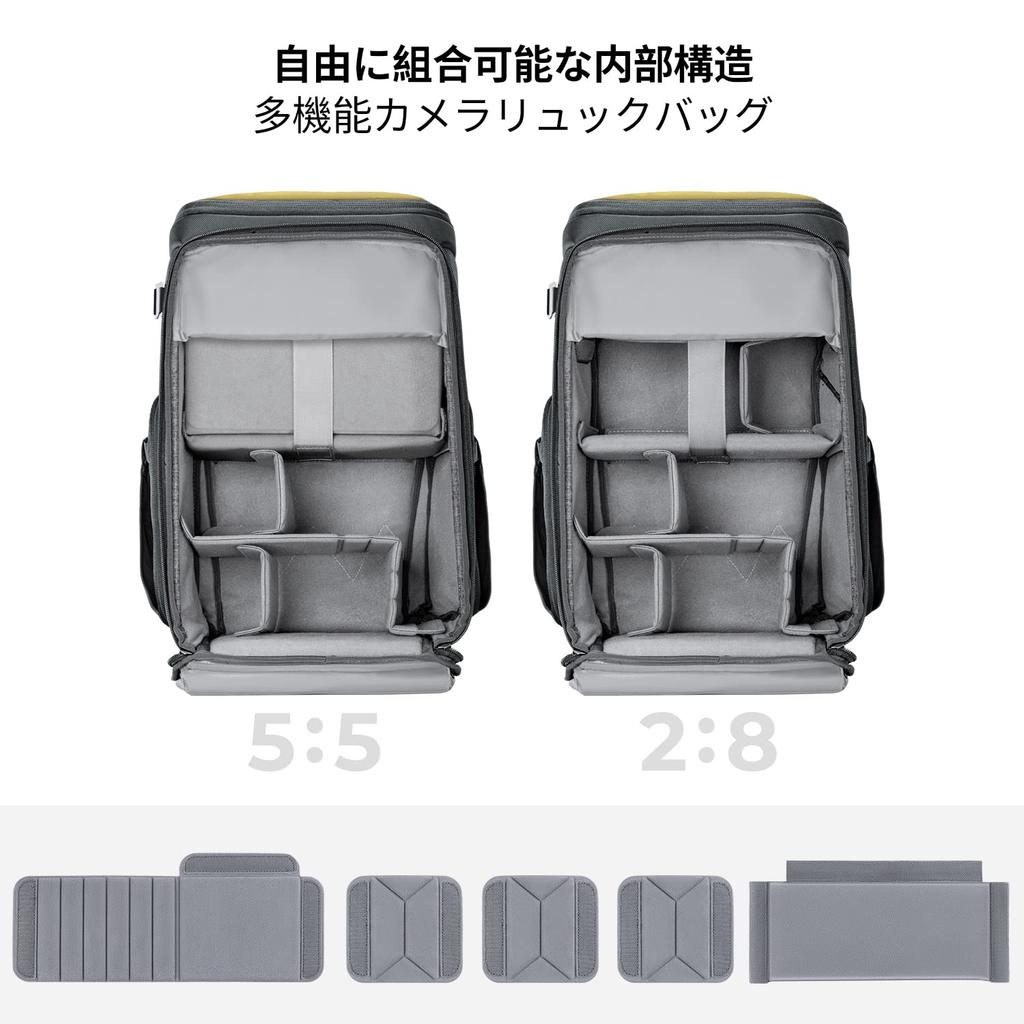 Kamera Kamera Kamera Stor 2 Air SLR Utbyggbar Kan Rymma Tum Fotografi Ryggsäck [K&F Concept] Väska, Ryggsäck, Ryggsäck, 25L, Kapacitet, Snygg,