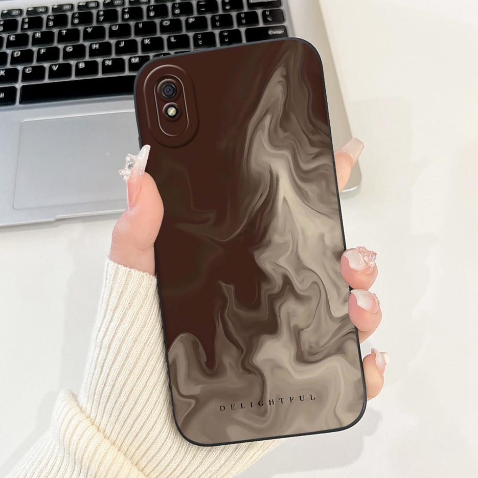 For Xiaomi Redmi 9A Case Luxury Flowers Candy Painted Cover 6.53'' Soft Silicone Phone Case For Redmi 9AT 9A Redmi9A Fundas Capa