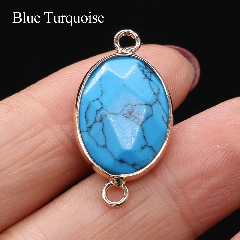 

1 шт. Reiki Healing Crystal Connector, Energy Natural Stone Amethyst Gems Pendant Charms Connectors для виготовлення ювелірних виробів DIY Намисто Браслет Аксесуари 1Pc/1.4×2.7cm