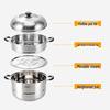 SUPOR Good Helper Stainless Steel Double-Layer Steamer