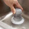 Home Kitchen Washing Utensils Pot Dish Brush Soap Dispenser Wash Pot Brush