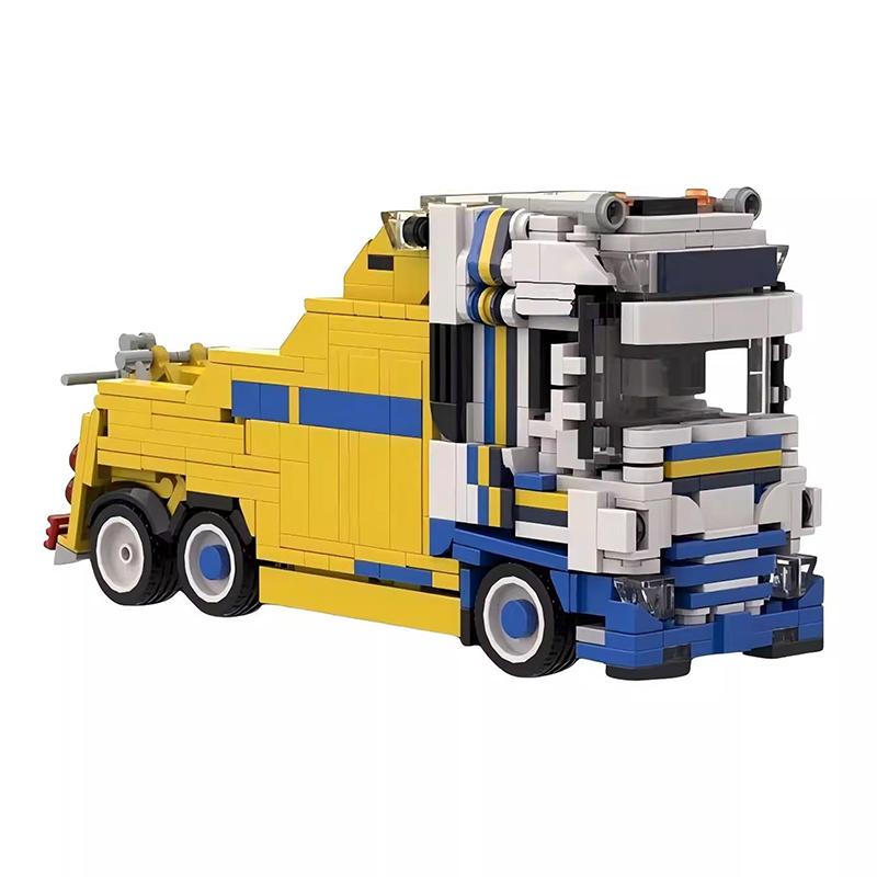 

Bricklink MOC City Technical Car Daf XF Recovery Truck Vehicles DIY Sets Building Blocks Kid Toys Christmas Gift