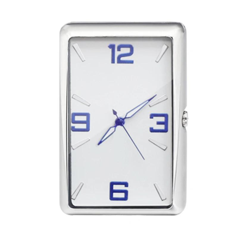 

Car Clock Luminous Mini Automobiles Digital Watch Quartz Clocks Stickon Auto Ornament Car Accessories for Cars SUV and MPV коричневый