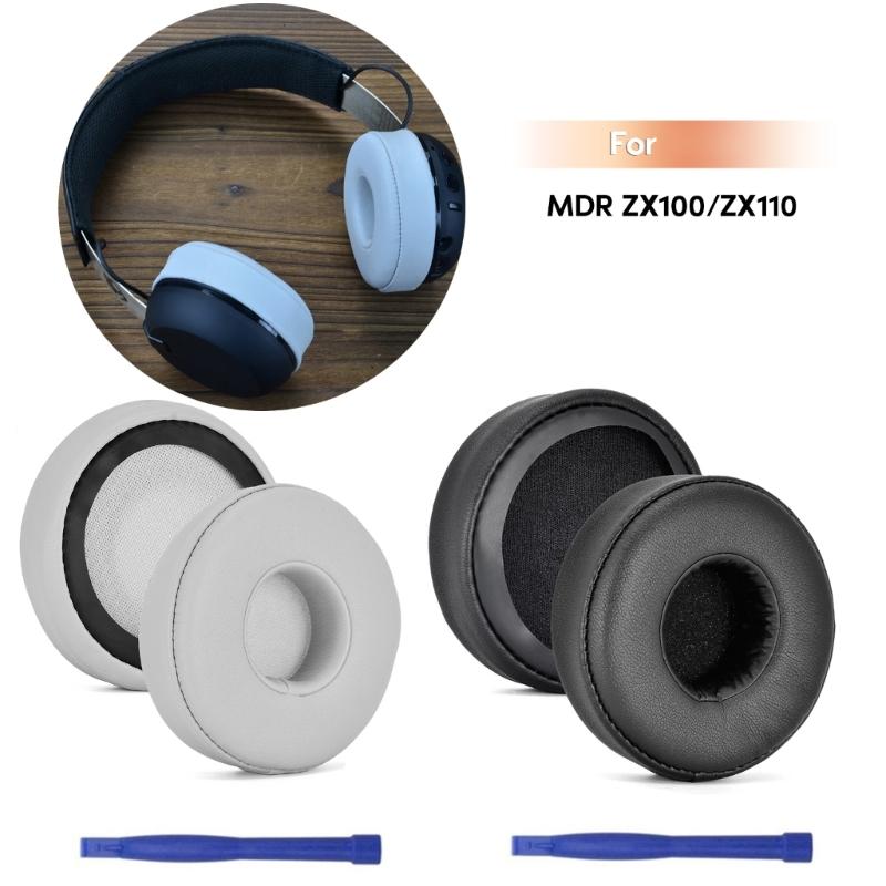 Soft and Elastic Ear Pads for MDR-ZX100/ZX110/ZX220BT/ZX300/ZX310/ZX330 Headset Enjoy Clear Sound and Comfortable Wear