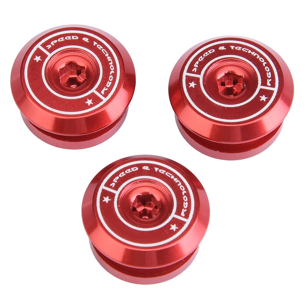 3 Pcs Motorcycle Cleaner Decorative Cover for Xmax300 2017-2018(Red)
