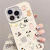 Applicable To Apple 15 Color Silver Matte Mobile Phone Case Iphone14 Full Screen Cartoon Animal 13 High-end Sense Xs All Inclusive Women