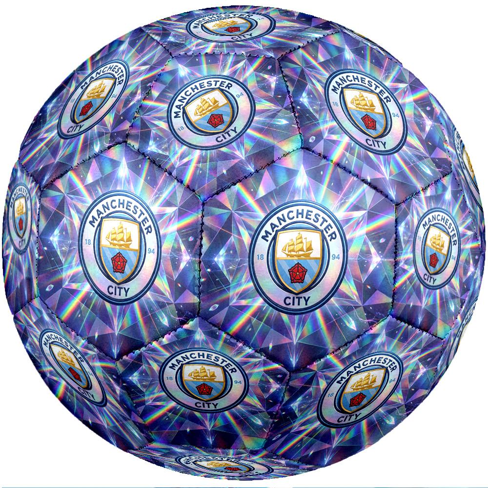Manchester City Theme Soccer Ball Size 5 Soccer Ball Soft Touch Professional Training Football for Outdoor Sports