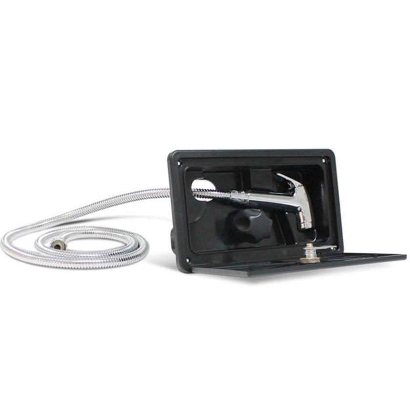 Practical RV Shower Box Kit 1Set Faucet Motorhome Accessories Caravan External Shower Box