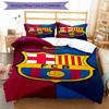 3pcs FC Barcelona Bedding Set Duvet Cover Closure Includes 1 Duvet Cover & 2 Pillowcases, Soft and Comfortable for All Seasons.