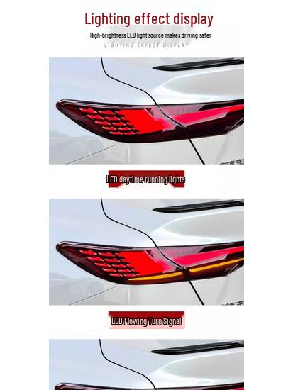 Compatible with 2024-2026 Camry 9th Gen: Continuous Taillights & LED Sequential Turn Signals Retrofit Kit.