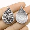 10pcs Charms Waterdrop For Earring Making DIY Jewelry Findings For Jewelry Making Accessories Antique Silver Color