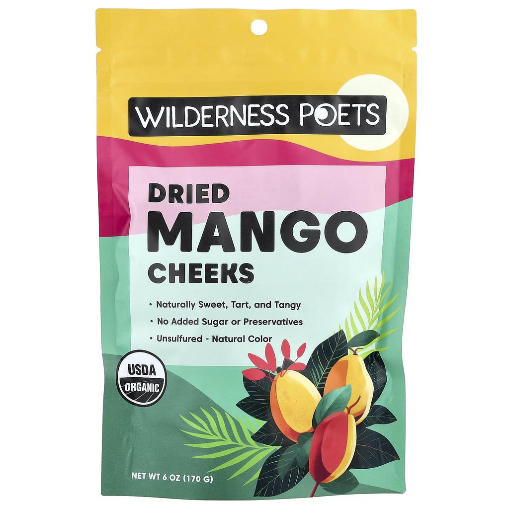Wilderness Poets Dried Mango Cheek, 170g (6oz)