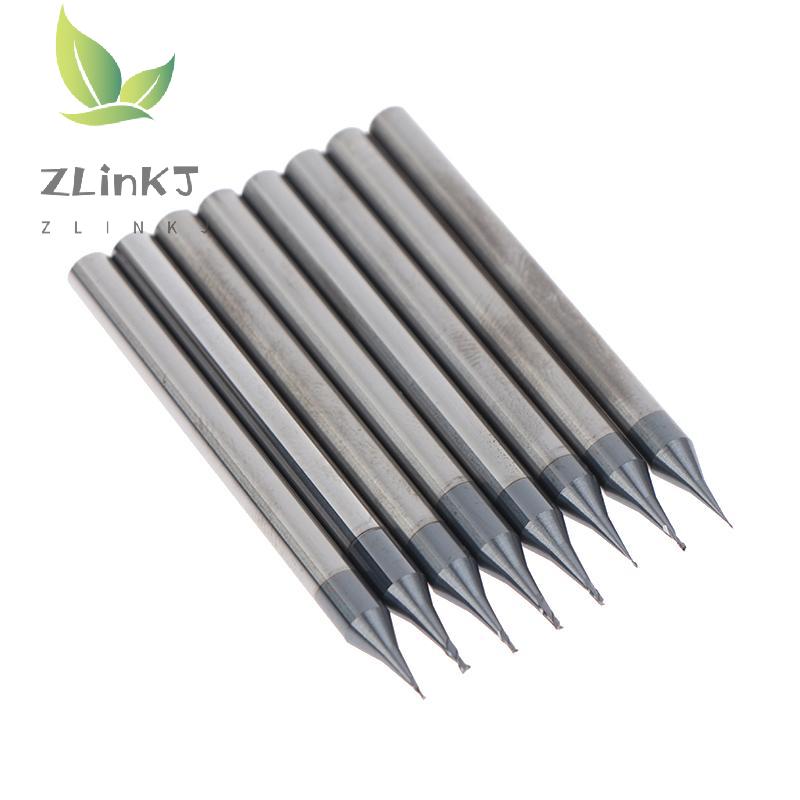

1Pcs Micro Carbide Flat End Mill 4mm Shank Milling Cutter CNC Engraving Bit 0.2-0.9mm Metal Shank Cutting Tools A8
