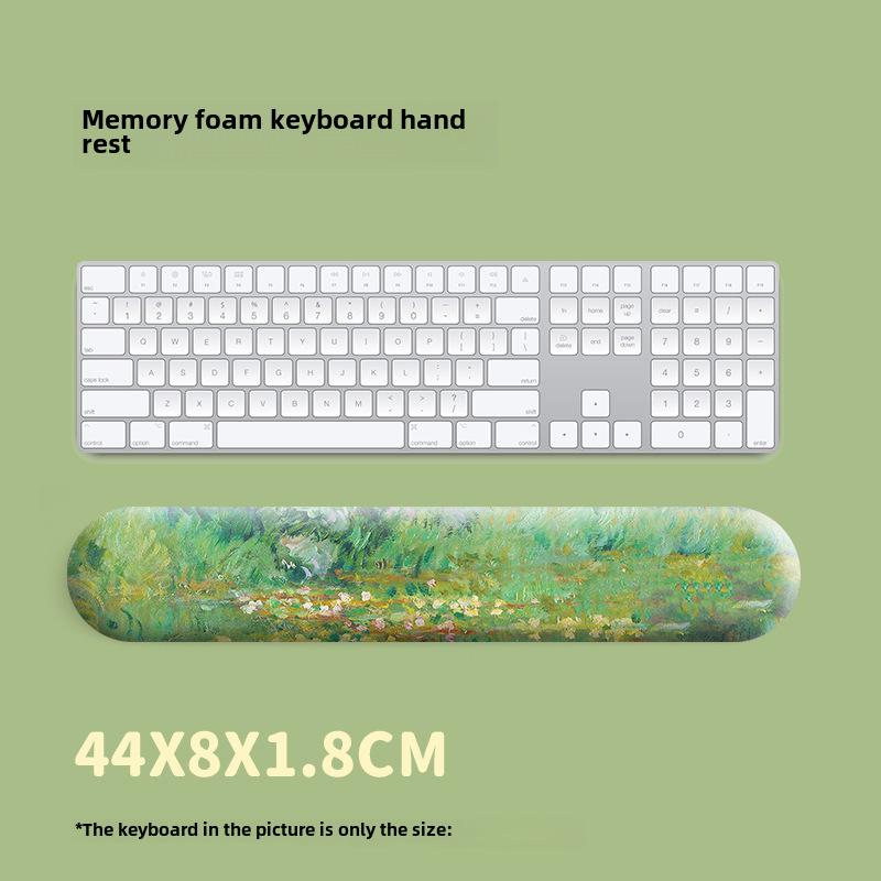 

Коврик для мыши Monet Water Lily с поддержкой запястья - Мягкая поддержка для клавиатуры и мыши, для мальчиков и девочек