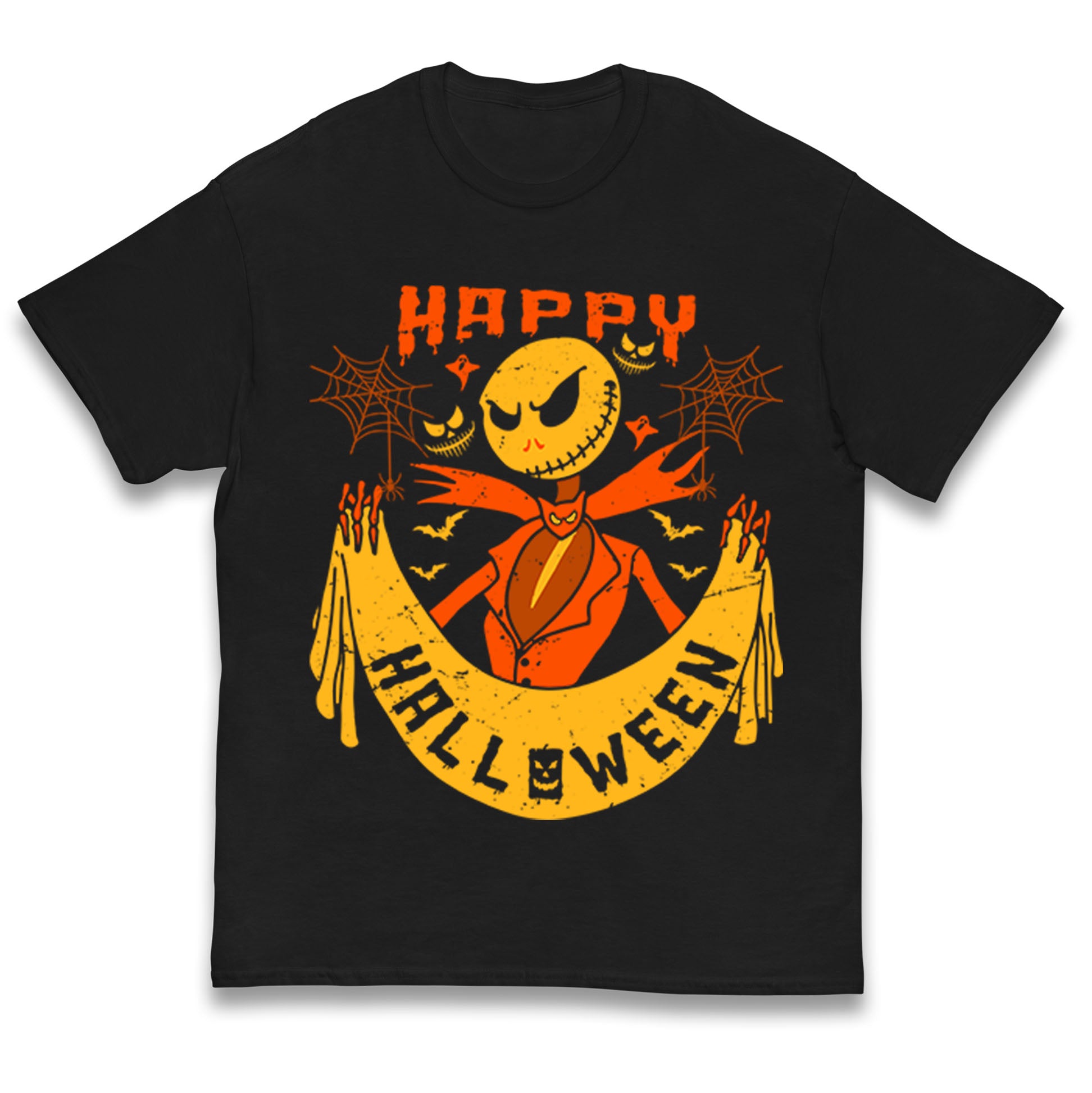 Jack Skellington Happy Halloween Kids T Shirt 140