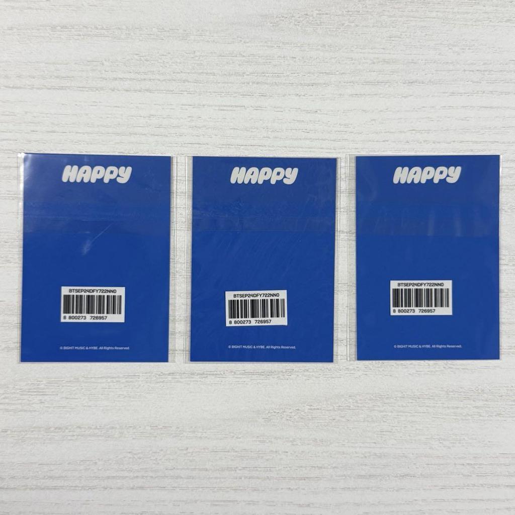 [USED] BTS JIN HAPPY POPUP Purchase Bonus: Lucky Drop Photo Trading Card