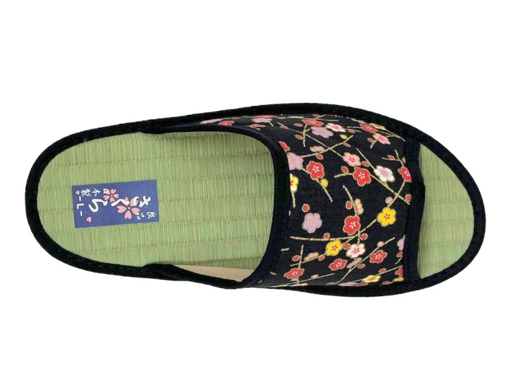 Taimei Shokai Tatami Sandals with Japanese Pattern Women's Japanese-Made (642, Large)